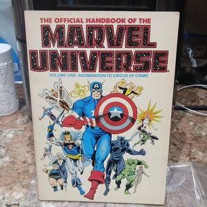 VTG 1986 MARVEL UNIVERSE OFFICIAL HANDBOOK VOL 1 TPB (PAPERBACK) 0871352087